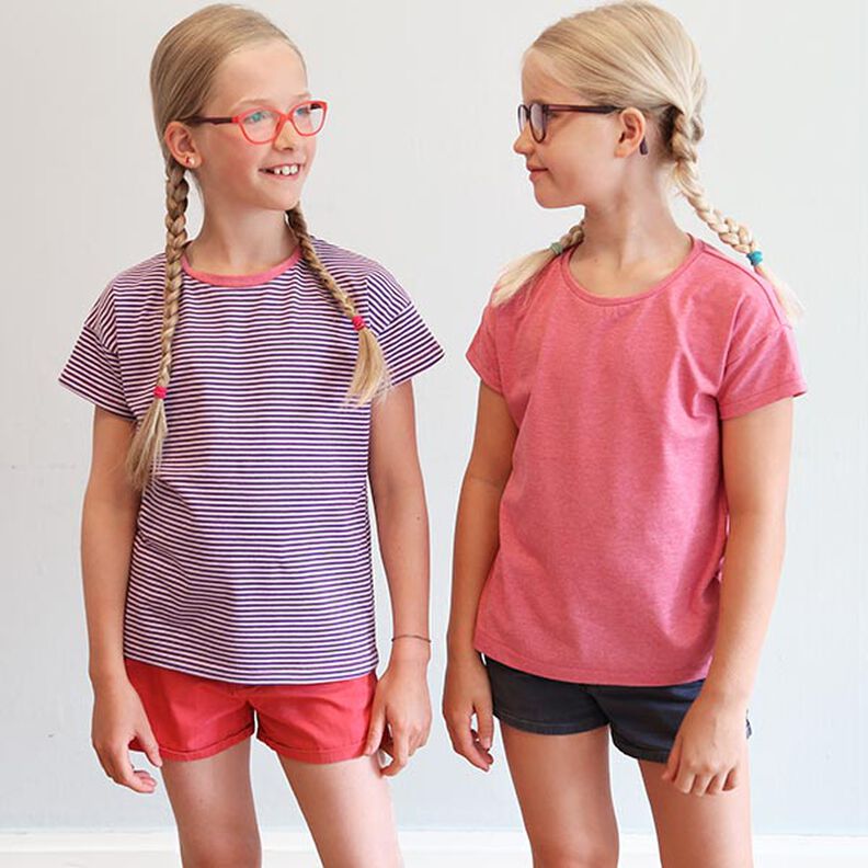 TINA - casual basic top with short sleeves, Studio Schnittreif | 86 - 152,  image number 2