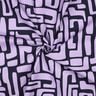 Coated Cotton abstract – pastel violet/midnight blue,  thumbnail number 3