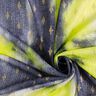 Batik and gold diamonds knitted lace – navy blue/neon yellow,  thumbnail number 3