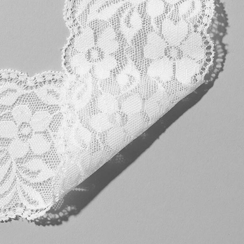 Stretch Lingerie Lace [60mm] - white,  image number 2