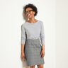 Glen Plaid Stretch Viscose – grey/indigo,  thumbnail number 5