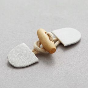 Duffle Coat Fastener [ 55 mm ] – white, 