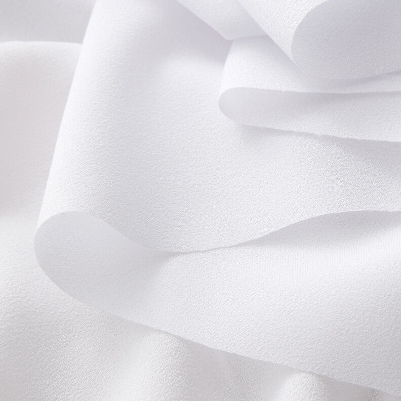 Crepe Georgette – white,  image number 4