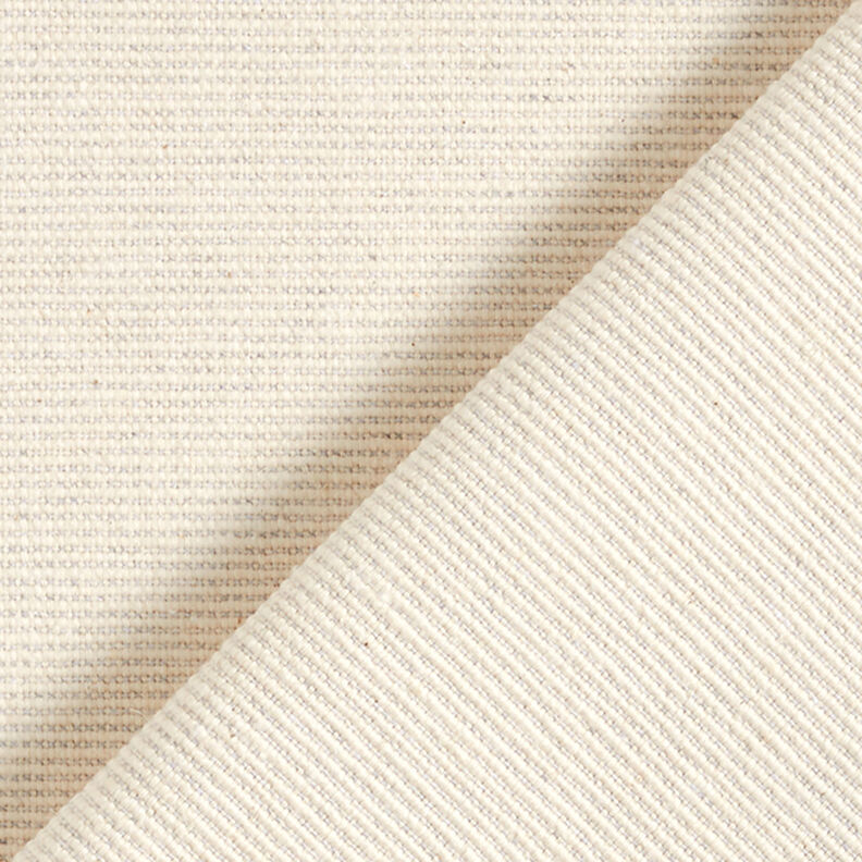 Decor Fabric Half Panama Ribbed Recycelt Cotton – natural,  image number 3