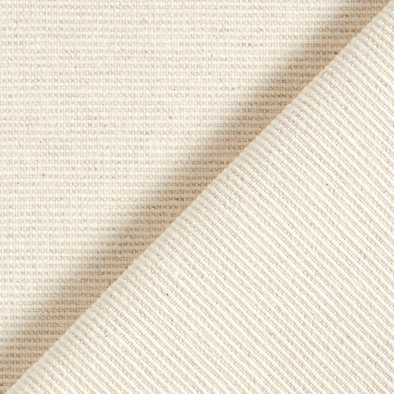 Decor Fabric Half Panama Ribbed Recycelt Cotton – natural,  image number 3