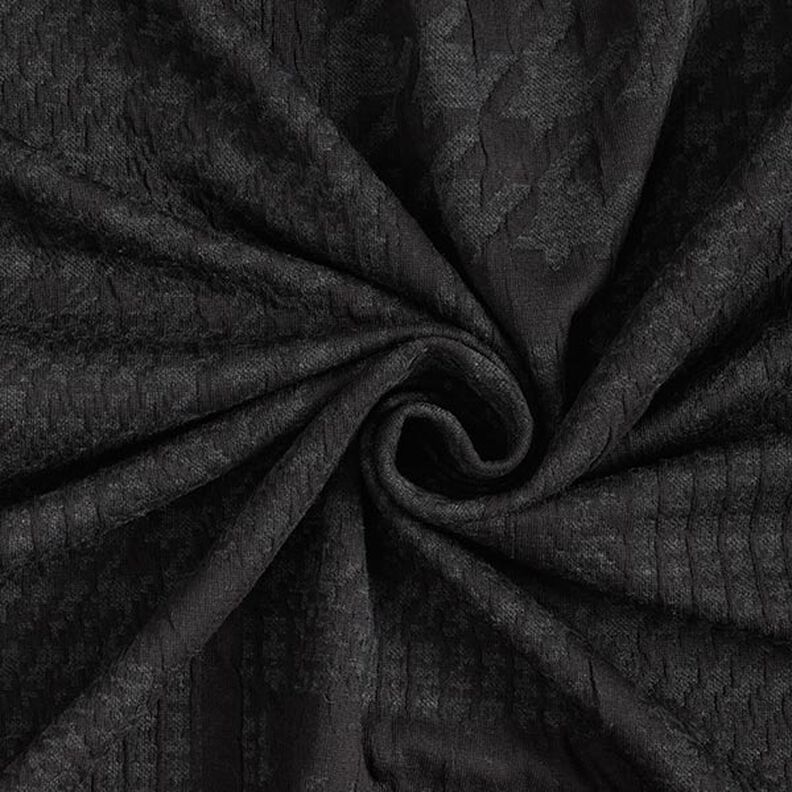 Large Glen Plaid Knit Cloqué – anthracite,  image number 3