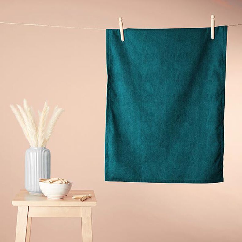 Cosy Towelling Bamboo Plain – petrol,  image number 5