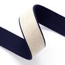 Belt Webbing  [ 3,5 cm ] – navy blue/beige,  thumbnail number 2