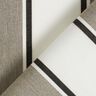Outdoor Fabric Canvas Mixed stripes – white/grey | Remnant 50cm,  thumbnail number 4