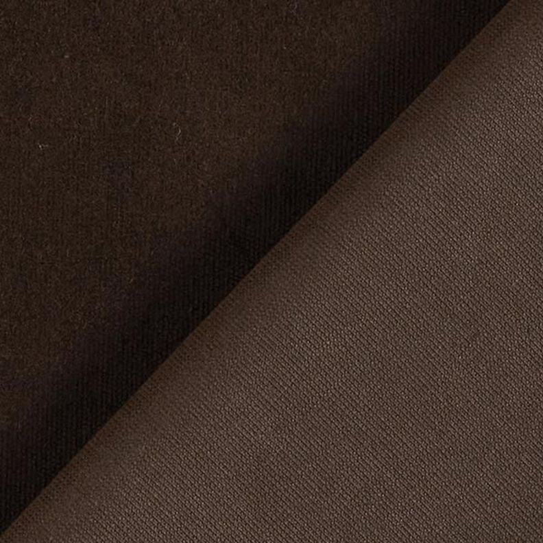 Stretch Velvet Plain Baby Cord – black brown,  image number 3