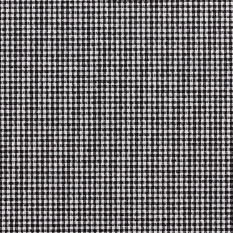 Shirt fabric small check – black/white,  image number 1