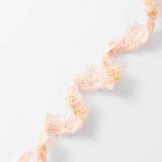 Lace Trim Tulle Flowers [30 mm] – pink, 