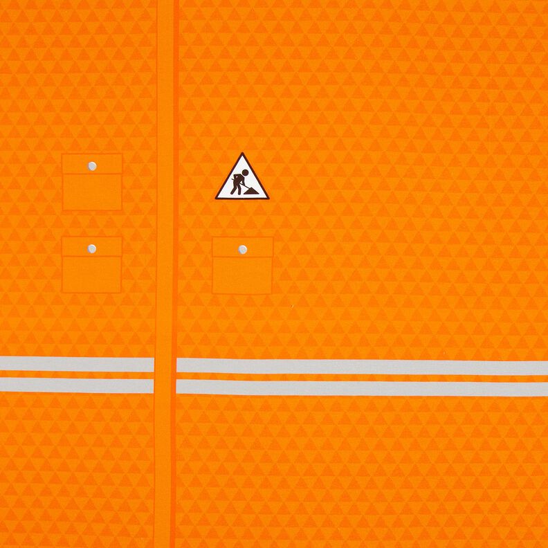 French terry Panel Construction worker outfit | Stoff&Liebe – light orange/silver grey, image number 6