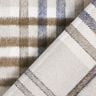 Coat Fabric Wool Blend roughened checks – light taupe/mocca,  thumbnail number 5