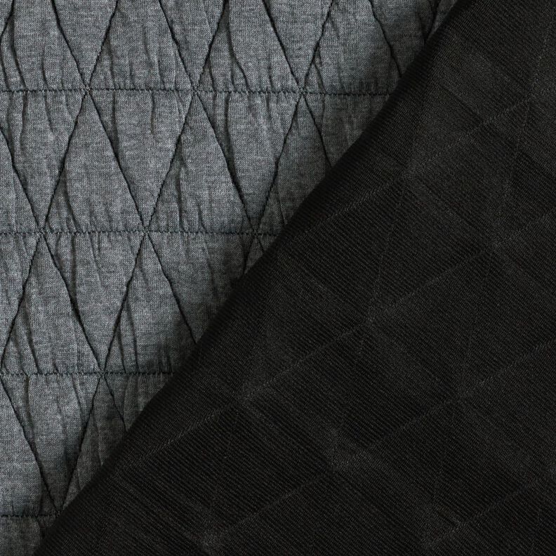 Quilted jersey diamonds – grey,  image number 4