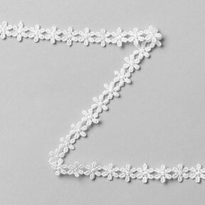 Lace Trim Flower - off-white, 