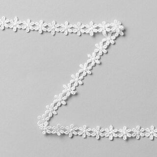Lace Trim Flower - off-white, 