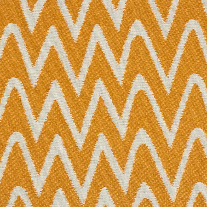 Outdoor Fabric Jacquard Ikat Print – mustard,  image number 1