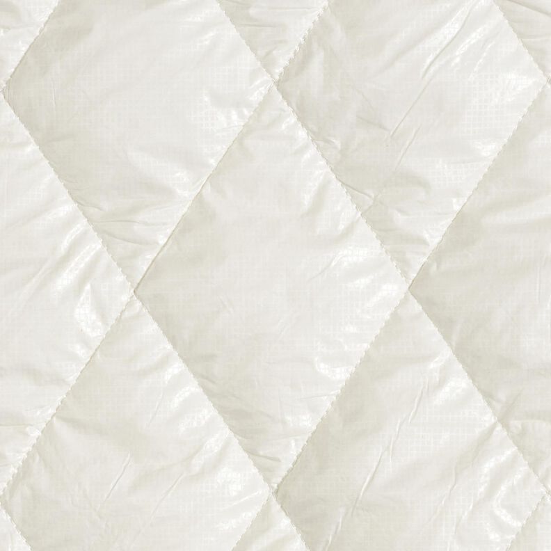 Quilted Fabric subtle sheen diamonds – ivory,  image number 1