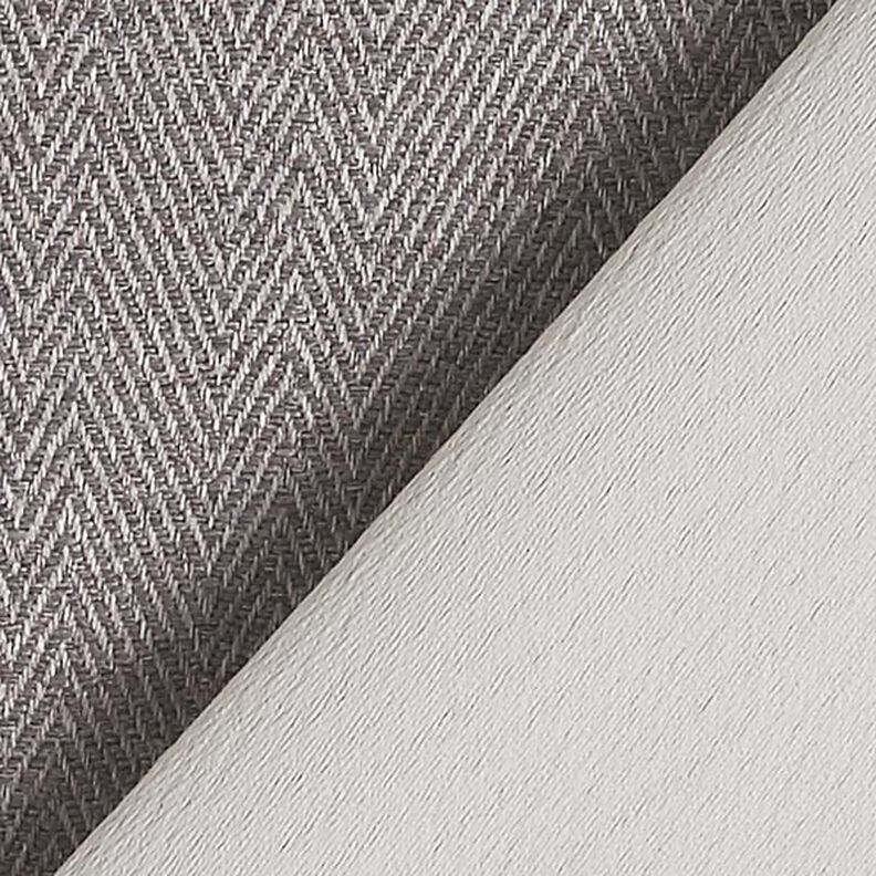 Blackout fabric Herringbone – grey,  image number 4