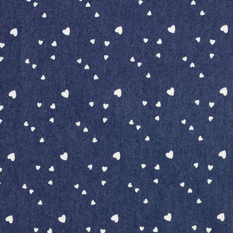 Chambray little hearts – navy blue/offwhite,  image number 1