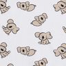 GOTS Cotton Jersey Koala | Poppy Fabrics – white/almond,  thumbnail number 1