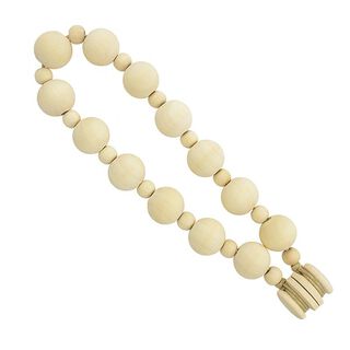 Magnetic Wooden Ball Tiebacks [51cm] – natural, 