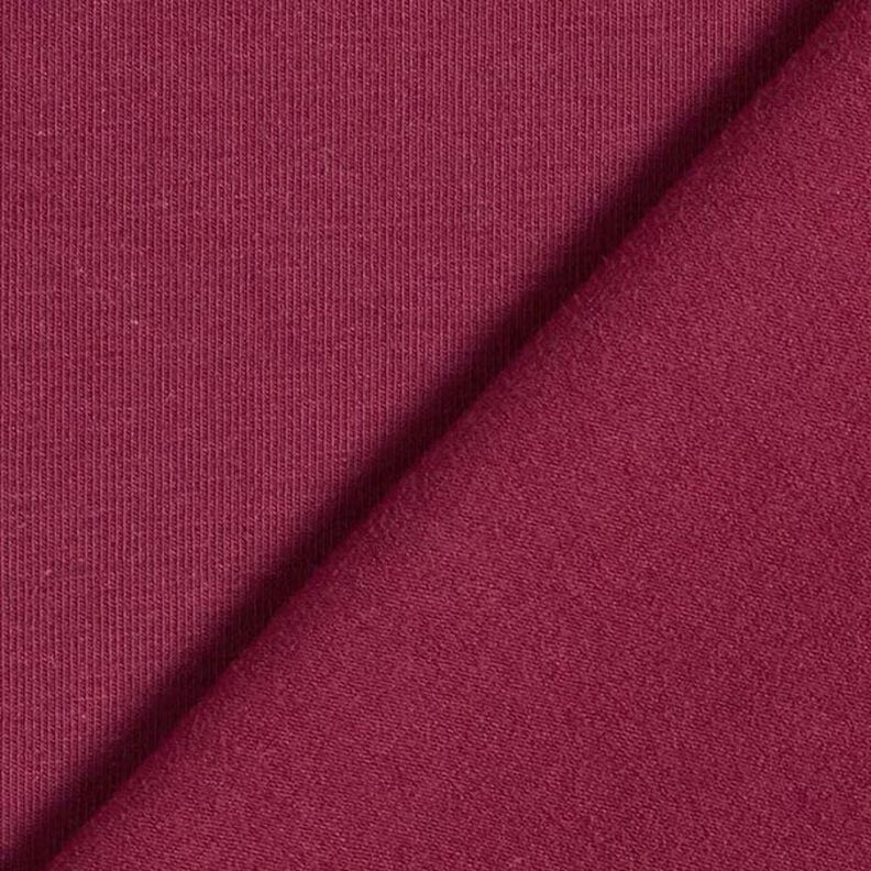 Plain Medium Cotton Jersey – burgundy,  image number 3