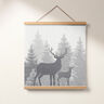 Panel Tapestry Fabric Stags – grey,  thumbnail number 6