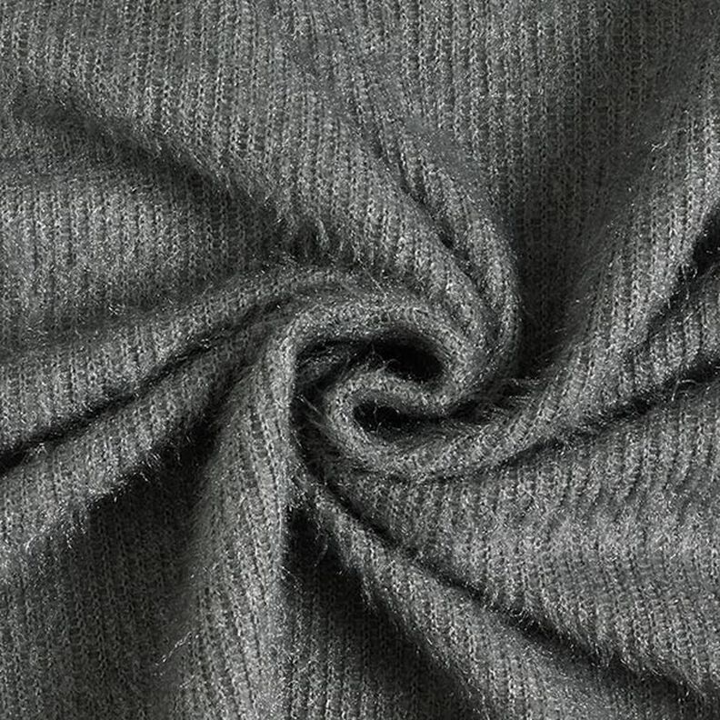 Fluffy Knit Fabric – antique silver, image number 1
