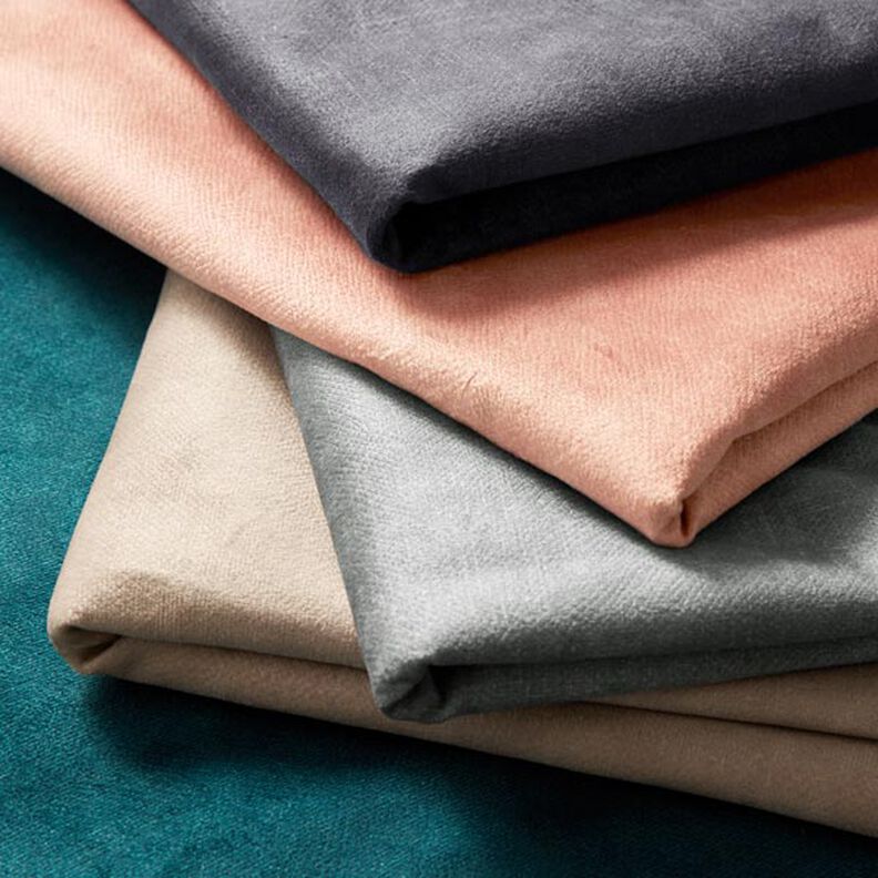 Upholstery Fabric Velvet Pet-friendly – dark grey,  image number 5
