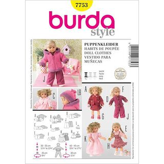 Doll Dresses, Burda 7753, 