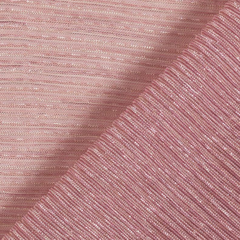 Transparent pleated glitter stripes – pink,  image number 4