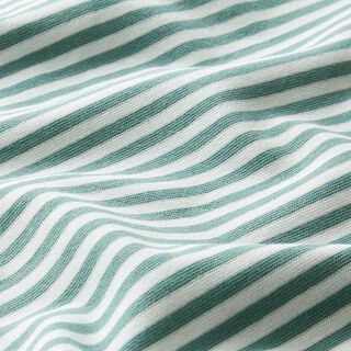 Tubular ribbing for cuffs narrow stripes – reed/white, 