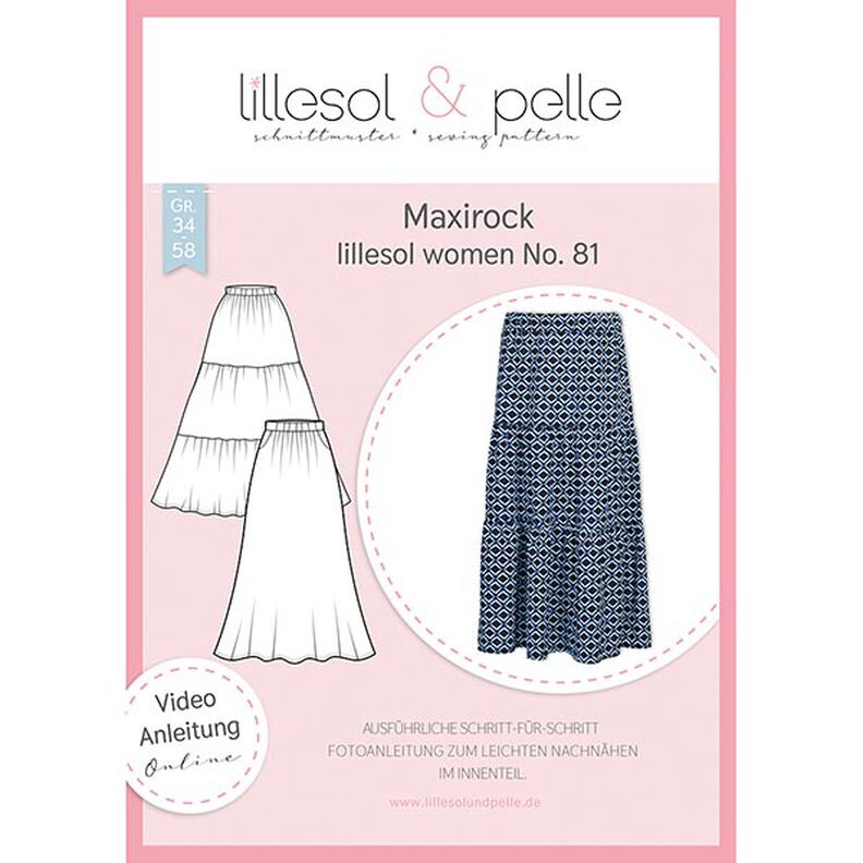 Maxi skirt| Lillesol & Pelle No. 81 | 34-58,  image number 1