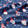 Cotton Poplin Christmas gnomes – navy blue/red,  thumbnail number 2