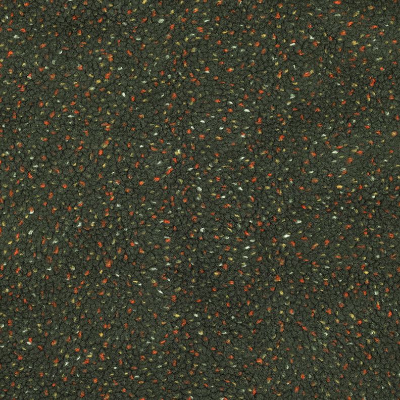 Teddy Fur Tweed Mottled | Poppy Fabrics – dark green, image number 1