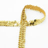 Elastic sequin trim [20 mm] – gold,  thumbnail number 1