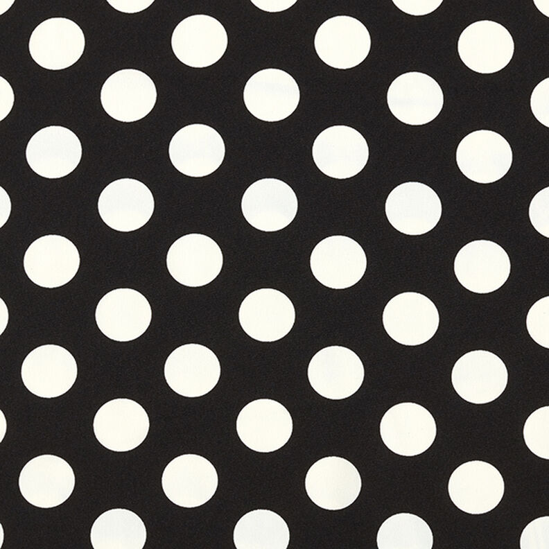 Crepe Weave polka dots [2.5 cm] – black,  image number 1