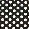 Crepe Weave polka dots [2.5 cm] – black,  thumbnail number 1