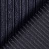 Wide corduroy, plain irregular ribbed – navy blue,  thumbnail number 3