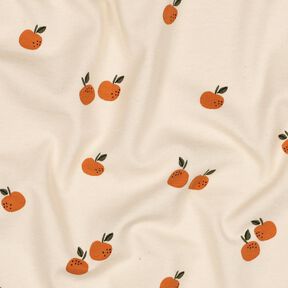 GOTS Cotton Jersey Oranges | Poppy Fabrics – light beige/caramel, 
