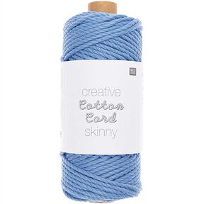 Creative Cotton Cord Skinny Macrame Cord [3mm] | Rico Design – baby blue, 