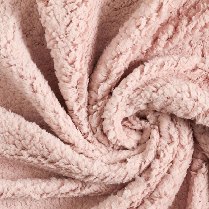 cuddly teddy fur fabric – rosé,  image number 3