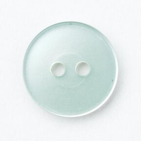 2-hole button shiny [Ø 15 mm] – pale mint, 