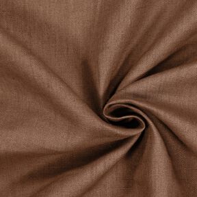 Linen fabric Ramie mix medium – chestnut, 