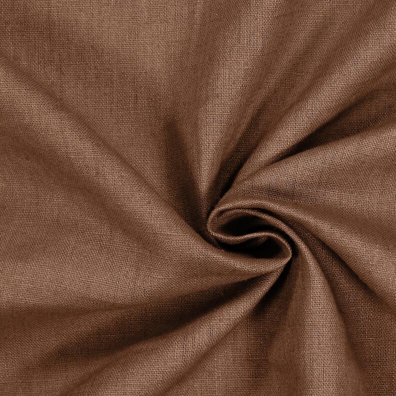 Linen fabric Ramie mix medium – chestnut,  image number 1