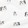 GOTS Double Gauze/Muslin Penguins Digital Print | Poppy Fabrics – ivory/anthracite,  thumbnail number 2