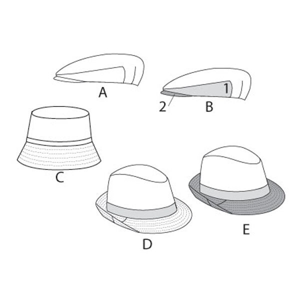 Men's Hats, Vogue 8869 | One Size,  image number 7