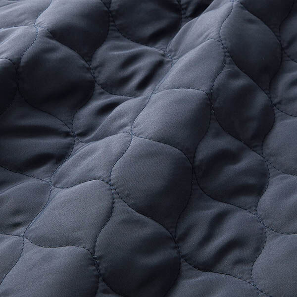 Quilted Fabric Circle Print – navy blue,  image number 2
